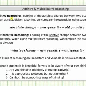 Additive and Multiplicative Reason - The Broomstick Problem