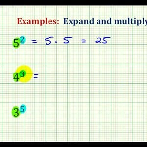 Ex:  Evaluate Exponential Expression