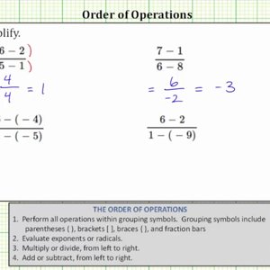 Simplify Basic Expressions in Fraction Form