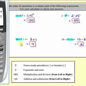 Order of Operations  (L1.1)