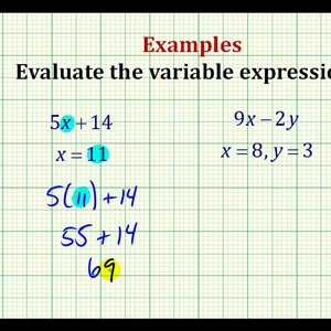 Examples Part 1:  Evaluating Variable Expressions