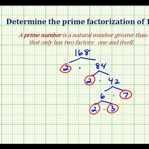 Ex 2:  Prime Factorization