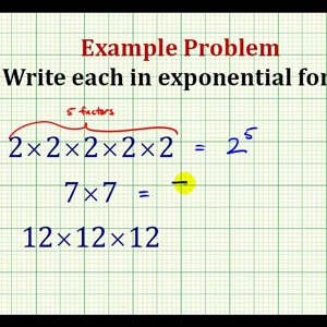 Example:  Write Repeated Multiplication in Exponential Form