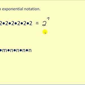 Exponential Notation