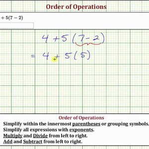 Evaluate an Expression Using the Order of Operations: a+b(c-d)