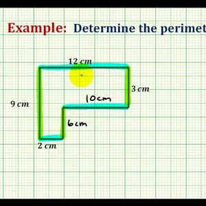 Ex: Find the Perimeter of an L-shaped Polygon Involving Whole Numbers