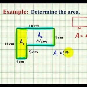 Ex:  Find the Area of an L-Shaped Polygon Involving Whole Numbers