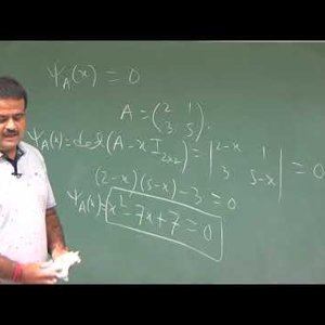 Abstract and Linear Algebra by Prof. Sourav Mukhopadhyay (NPTEL): Lecture 35: Eigen value of a matrix