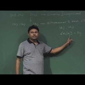 Mathematical Physics 1 by Prof. Samudra Roy (NPTEL):- Lecture 8 : Inner product space, Gram- Schmidt Ortho-normalization