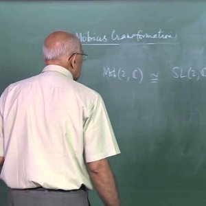 Mathematical Physics by Prof. V. Balakrishnan (NPTEL):- Lecture 13: Möbius transformations (Part III)