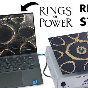 I recreated the Rings of Power with a vibrating square