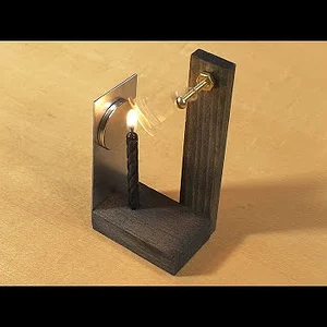 Interesting antics by a little magnet in a flame.