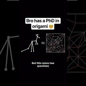 PhD level origami math