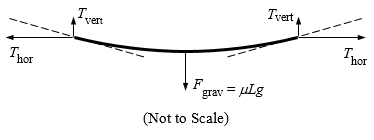 forces acting on the string when it is at rest