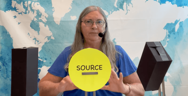 yellow ball in Dr. Fugate's video