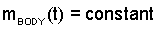 Mass Eqn 1